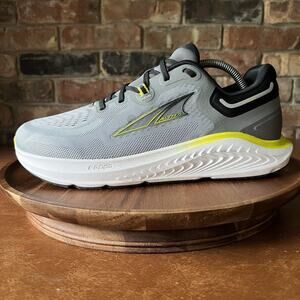Altra Paradigm 7 Men's Size 10 Road Running Gray Yellow Sneakers Shoes